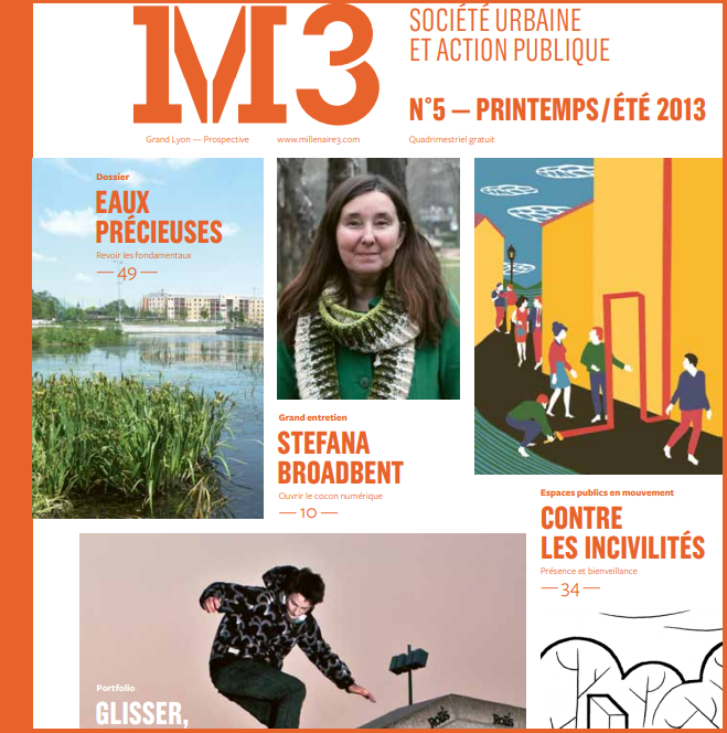 Extrait de la couverture de la revue "M3 Société urbaine et action publique - N°5"